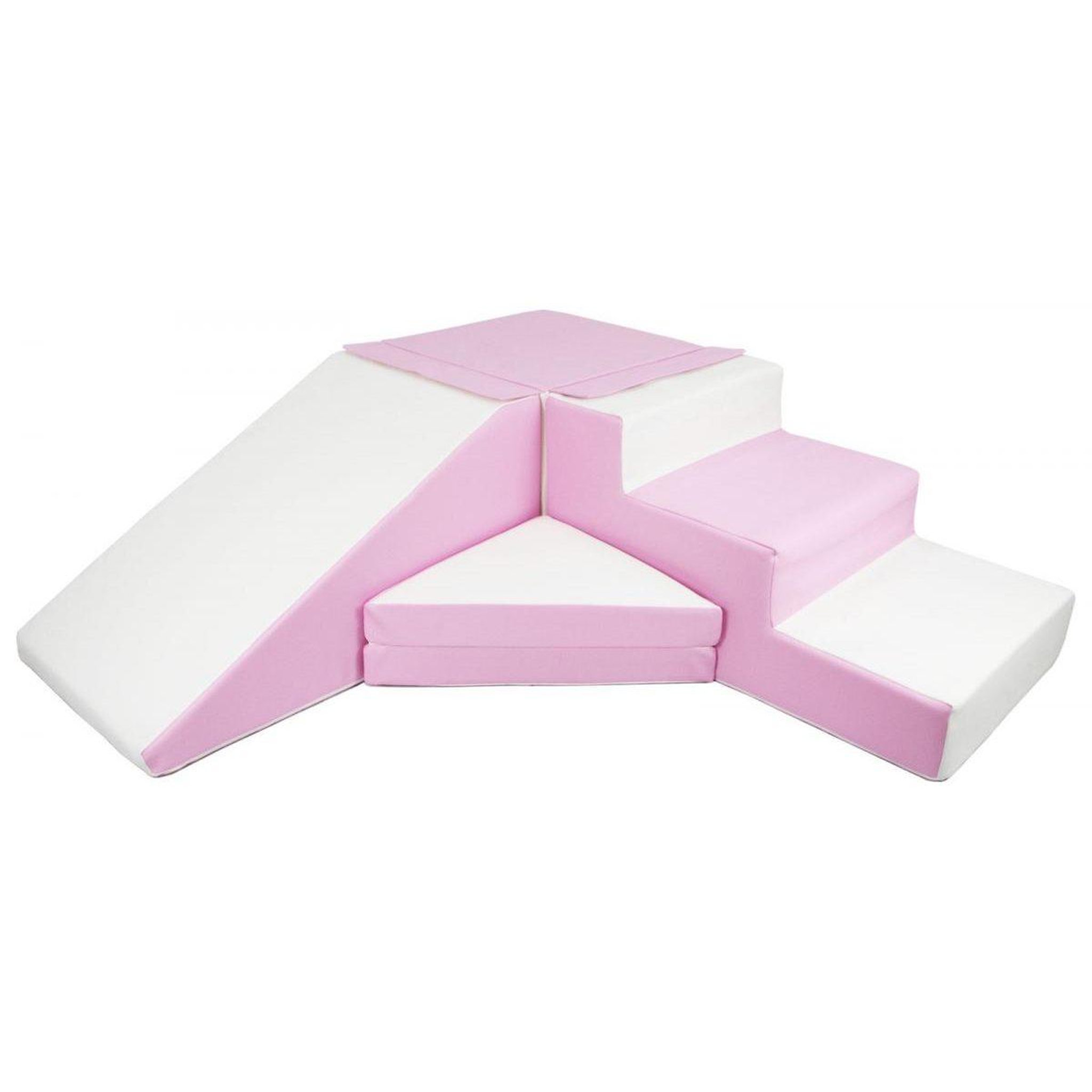 VELINDA Set de 4 blocs en mousse pour le jeu blanc, rose (pastel)