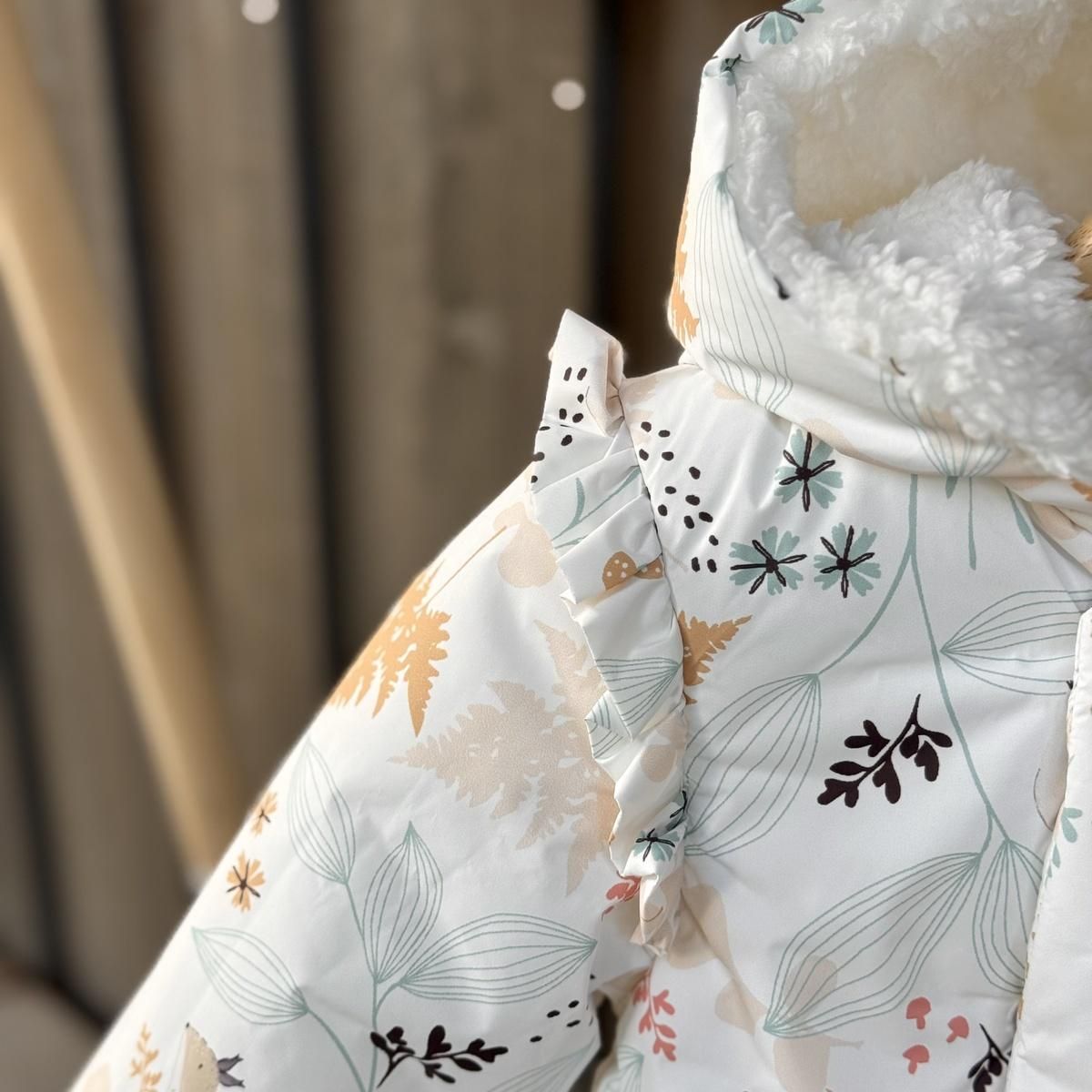 Petit Béguin Doudoune bébé imperméable doublée sherpa avec capuche Bloom