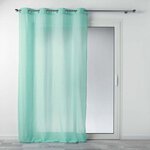 Paris Prix Rideau Voilage à Œillets  Mitsy  140x240cm Bleu Ciel