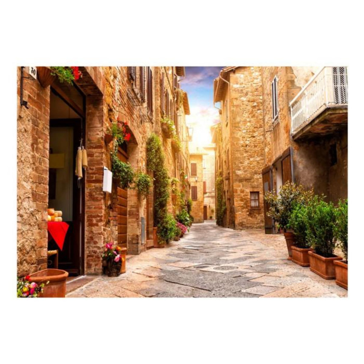 Paris Prix Papier Peint  Colourful Street in Tuscany