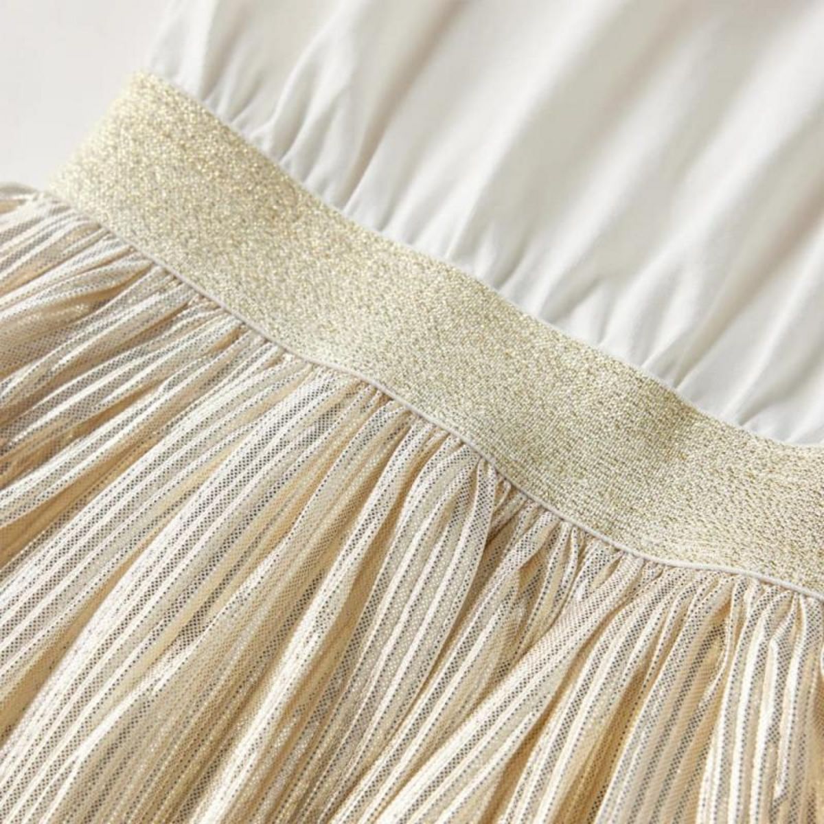 VIDAXL Robe enfants à manches courtes écru 116