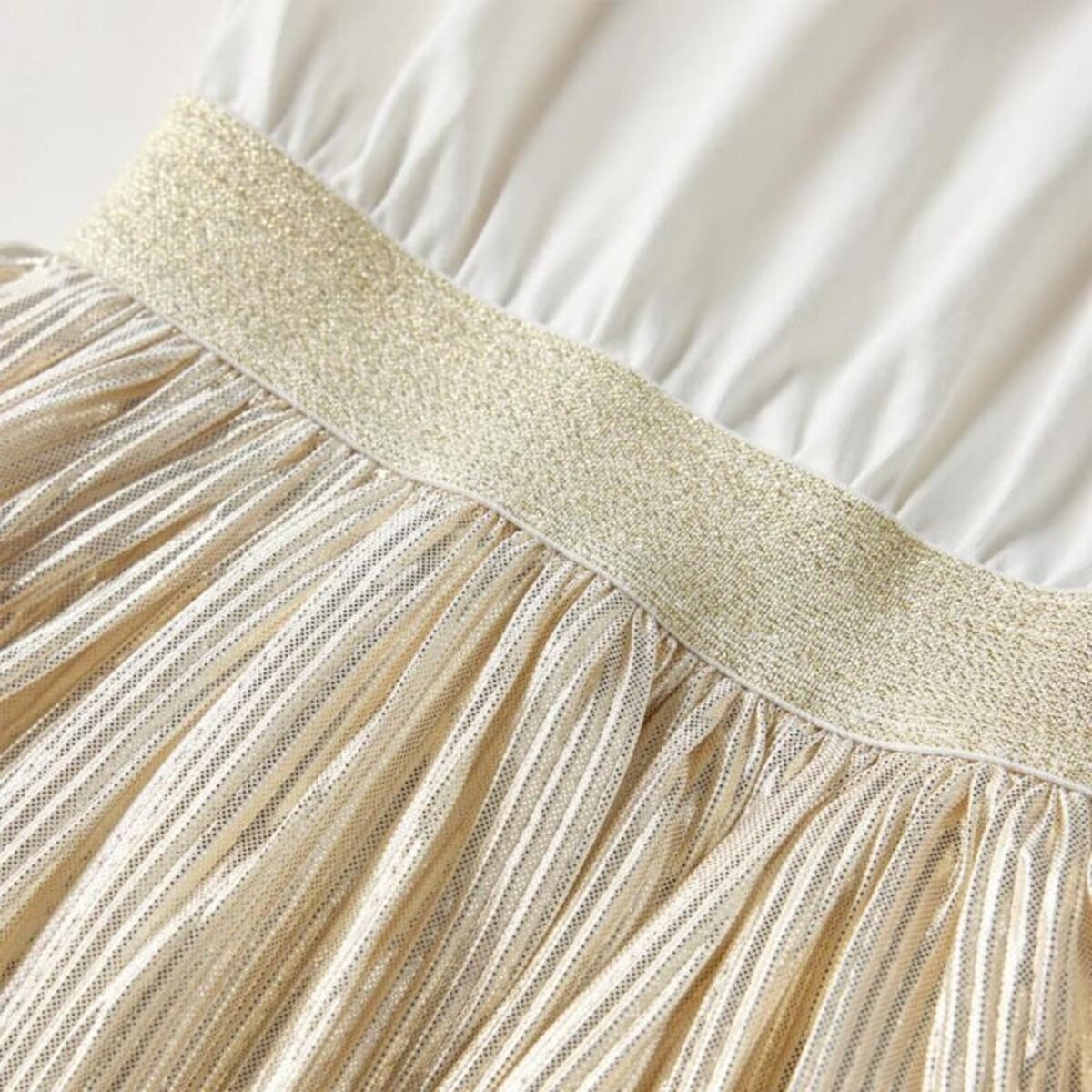 VIDAXL Robe enfants à manches courtes écru 116