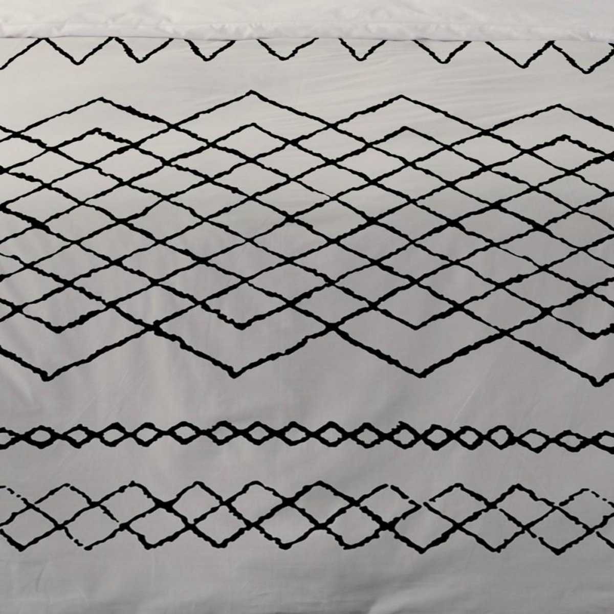 Dourev Housse de couette 240x220 MEHDI + 2 taies 100% coton