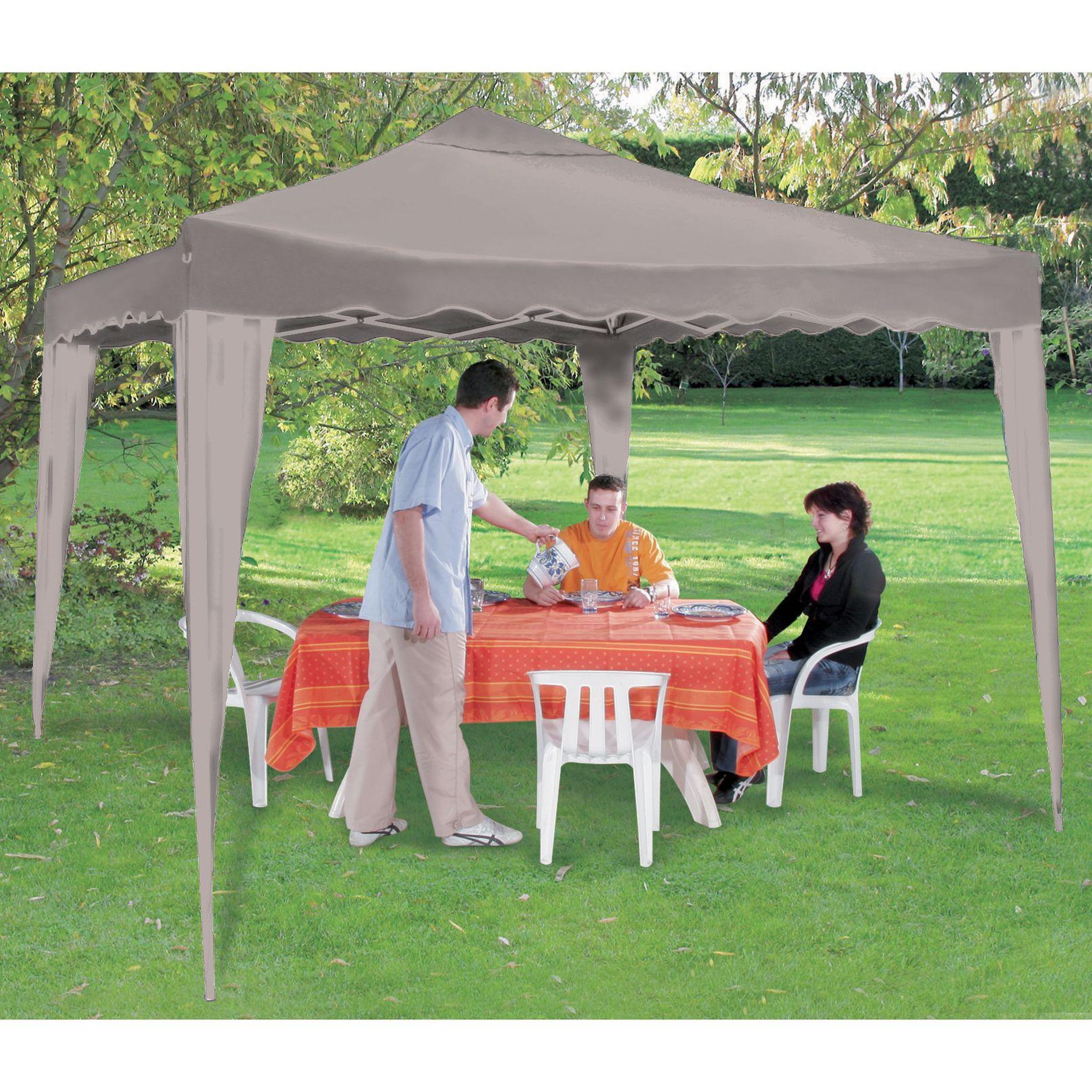 WERKAPRO Tente de réception pliable couleur taupe  3x3m  WERKA PRO