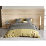 Les Ateliers du Linge Parure Housse De Couette 3pcs 260x240cm 100%coton 57fils Beho