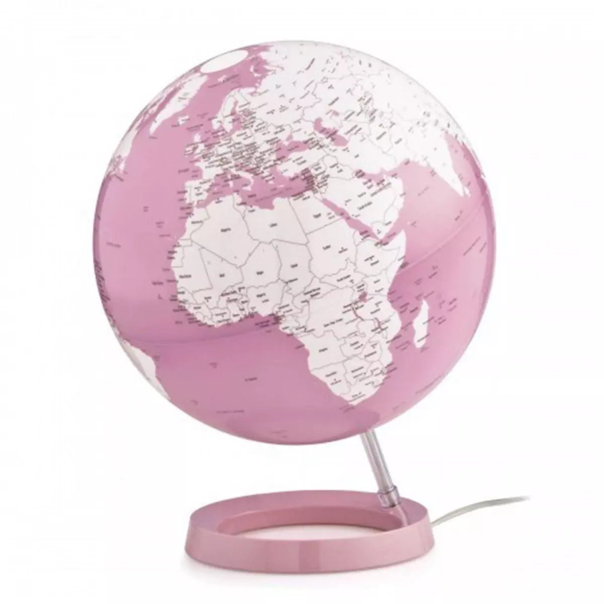 Atmosphère Globe terrestre lumineux Light & Colour Ø 30 cm - Pastel rose