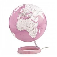 Globe lumineux 25 cm pink zoo, jeux educatifs