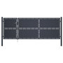 Voir la diapositive 1 : VIDAXL Portail de jardin Acier 350 x 125 cm Anthracite