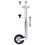 Voir la diapositive 3 : VIDAXL Roue de jauge pour remorque 48 mm Acier galvanise