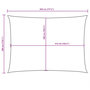 Voir la diapositive 6 : VIDAXL Voile de parasol tissu oxford rectangulaire 3x4,5 m blanc