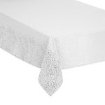 FEERIC LIGHT & CHRISTMAS Nappe de Noël design Léopard. Coloris disponibles : Gris, Rouge, Blanc