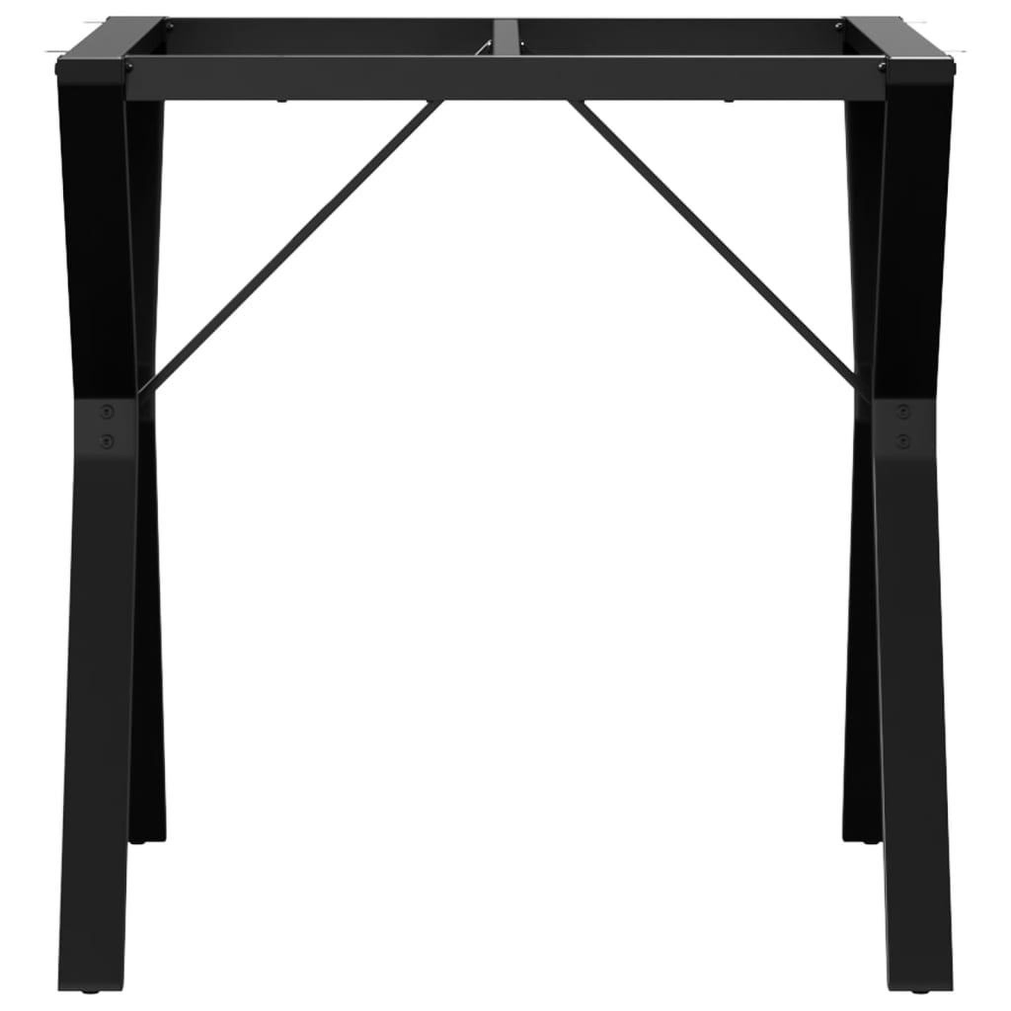 Voir la diapositive 4 : VIDAXL Pieds de table a manger cadre en Y 70x70x73 cm acier