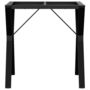 Voir la diapositive 4 : VIDAXL Pieds de table a manger cadre en Y 70x70x73 cm acier