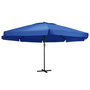 Voir la diapositive 1 : VIDAXL Parasol de jardin avec mat en aluminium 500 cm bleu azure