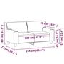 Voir la diapositive 6 : VIDAXL Canape a 2 places Creme 120 cm Similicuir
