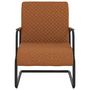 Voir la diapositive 2 : VIDAXL Chaise cantilever Marron mat Similicuir