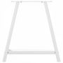 Voir la diapositive 5 : VIDAXL Pieds de table basse forme de A 2 pcs blanc 80x(72-73) cm acier