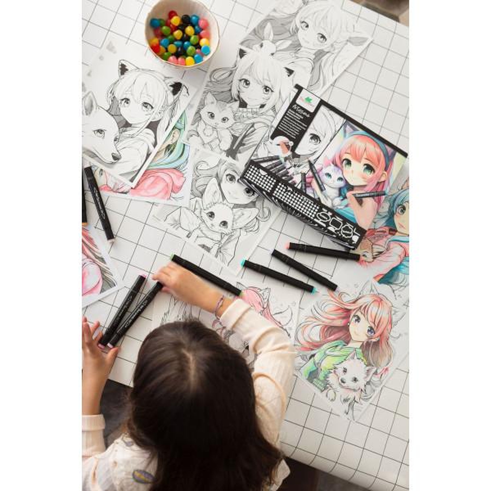 Voir la diapositive 4 : SYCOMORE Coffret créatif - SYCOMORE - Layout et marqueurs - Kemonomimi - Des 10 ans