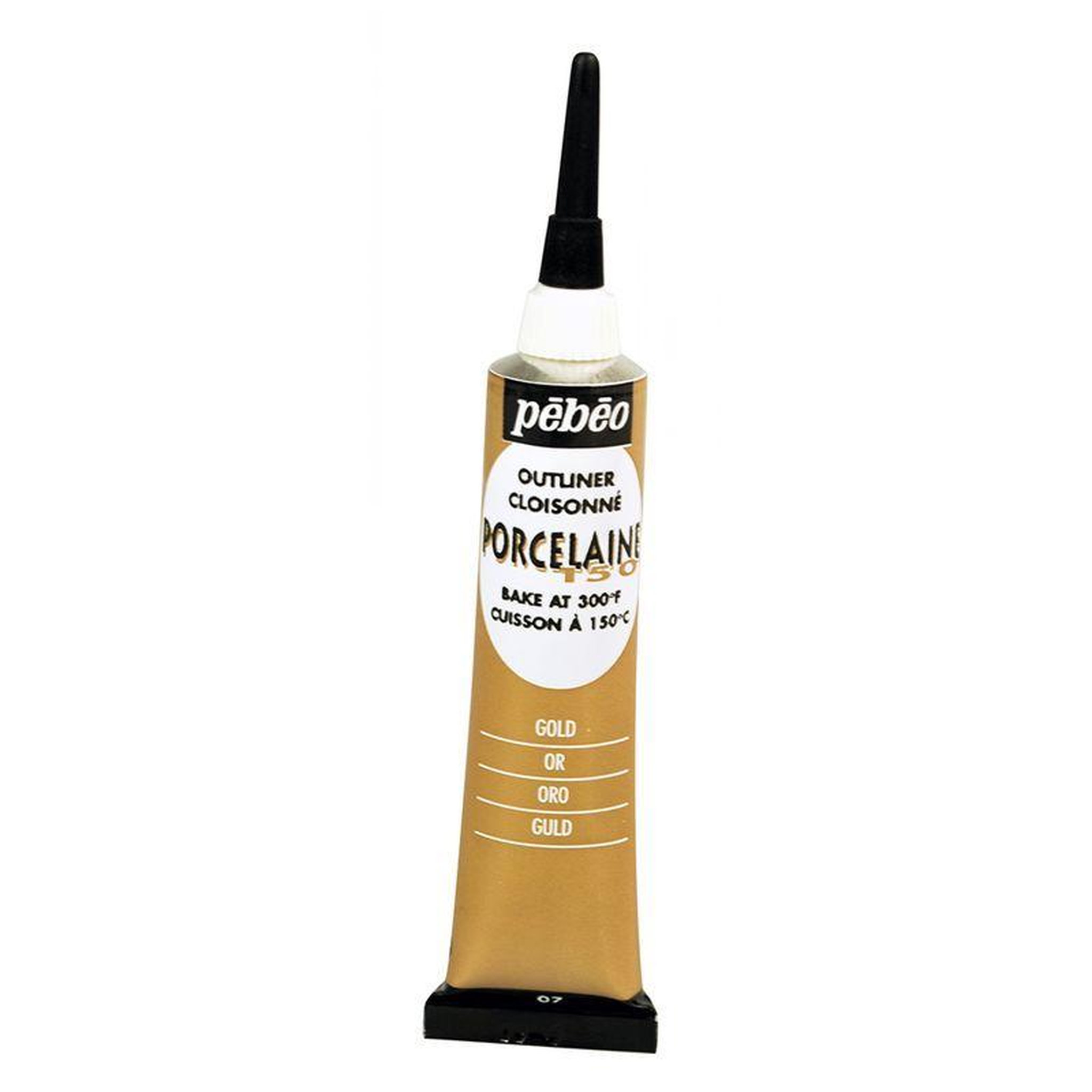 Voir la diapositive 1 : Pebeo Peinture à l'eau brillante pour porcelaine - Or - 20 ml
