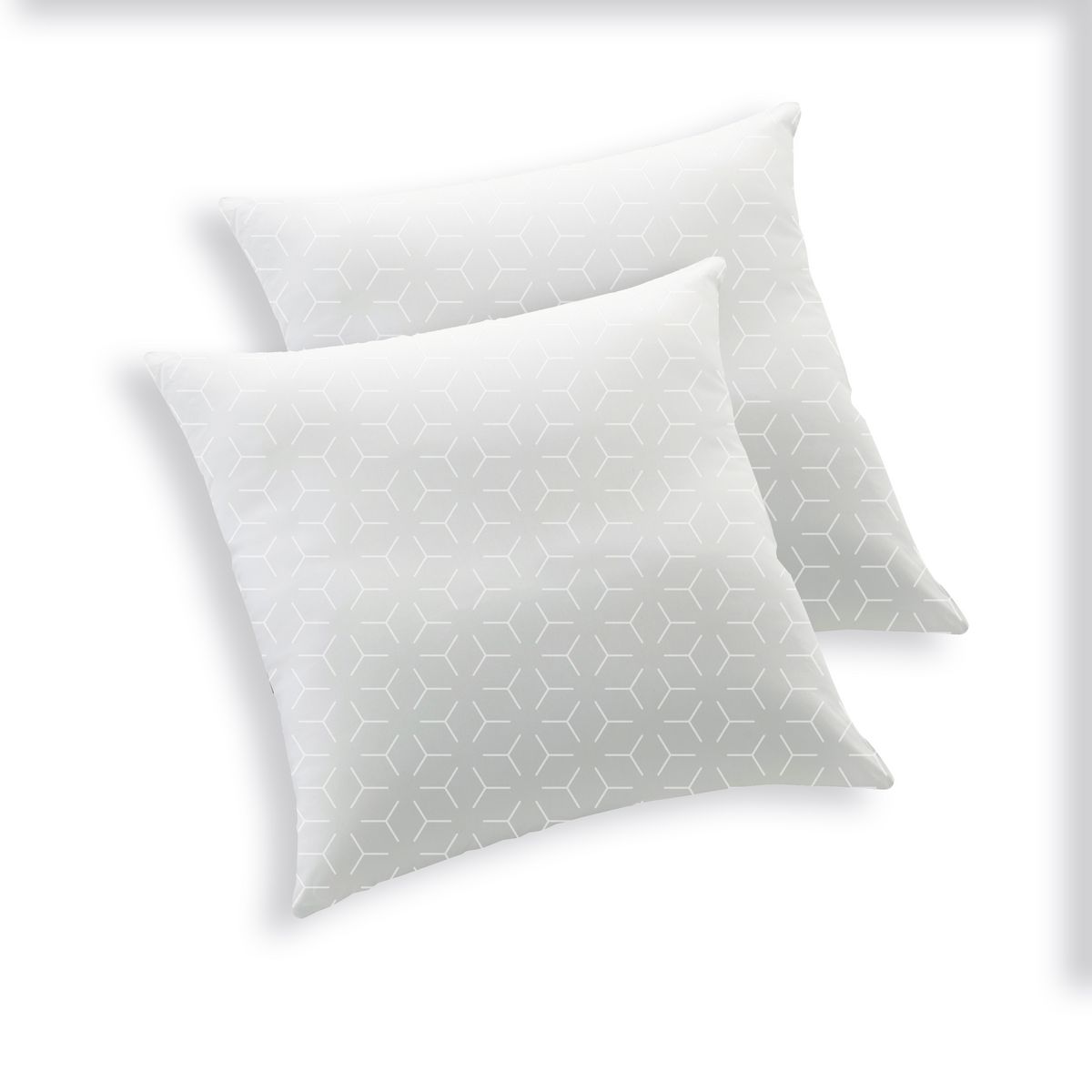 BLANREVE Lot de 2 oreillers confort moelleux  en polycoton TENDRESSE