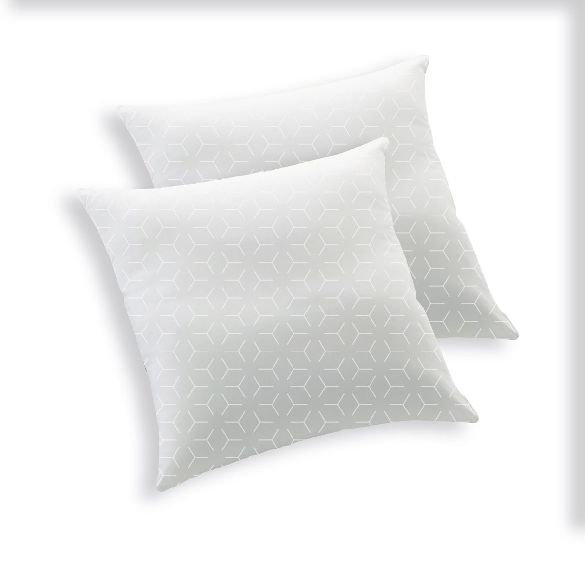 BLANREVE Lot de 2 oreillers confort moelleux  en polycoton TENDRESSE