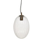 Paris Prix Lampe Suspension en Verre  Virgina  36cm Transparent