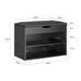 Voir la diapositive 3 : SOBUY Banc Rangement Chaussures Noir 60x30x43cm FSR25-SCH