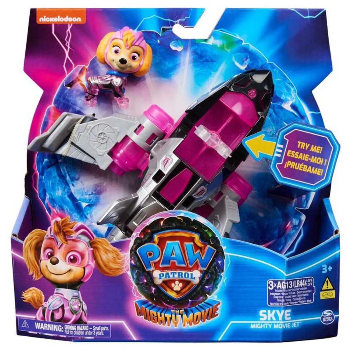 PAW PATROL Véhicule avec figurine Paw Patrol La Pat Patrouille The Mighty Movie Modèle aléatoire