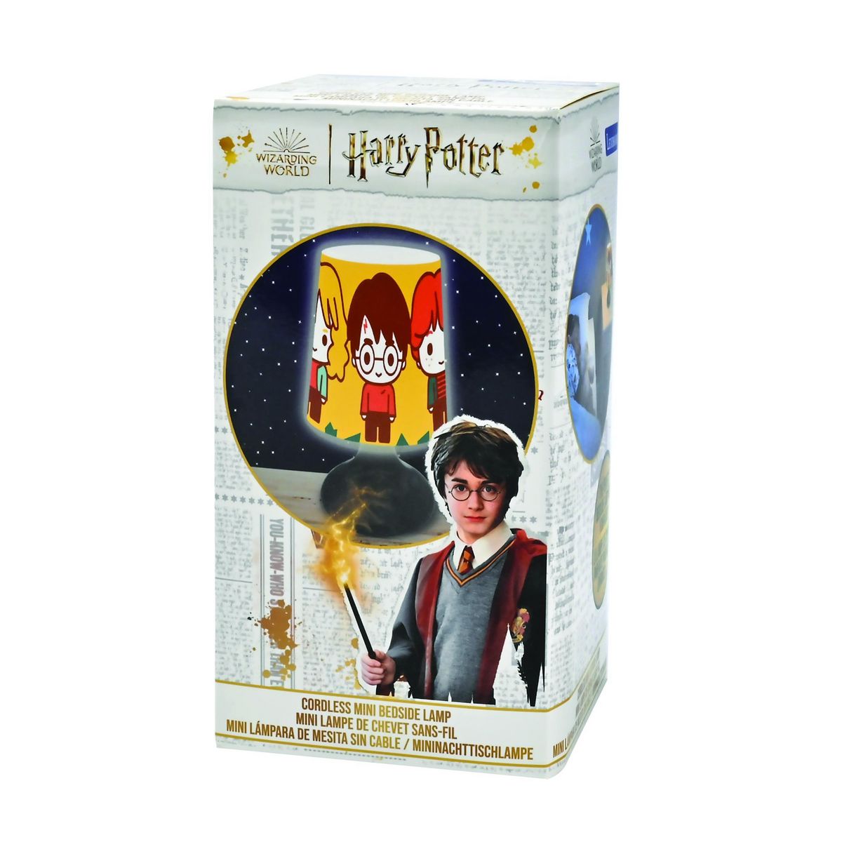 Lexibook Mini lampe de chevet veilleuse sans fil Harry Potter