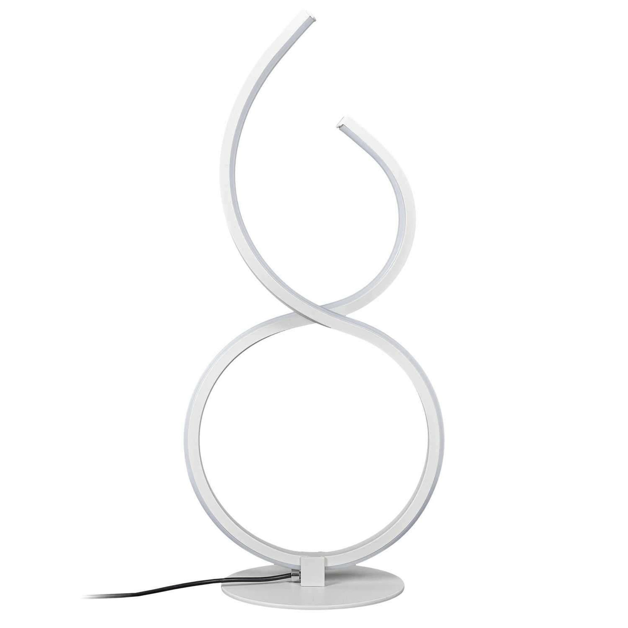 The Home Deco Factory Lampe led design à poser - hauteur 36 cm - blanc