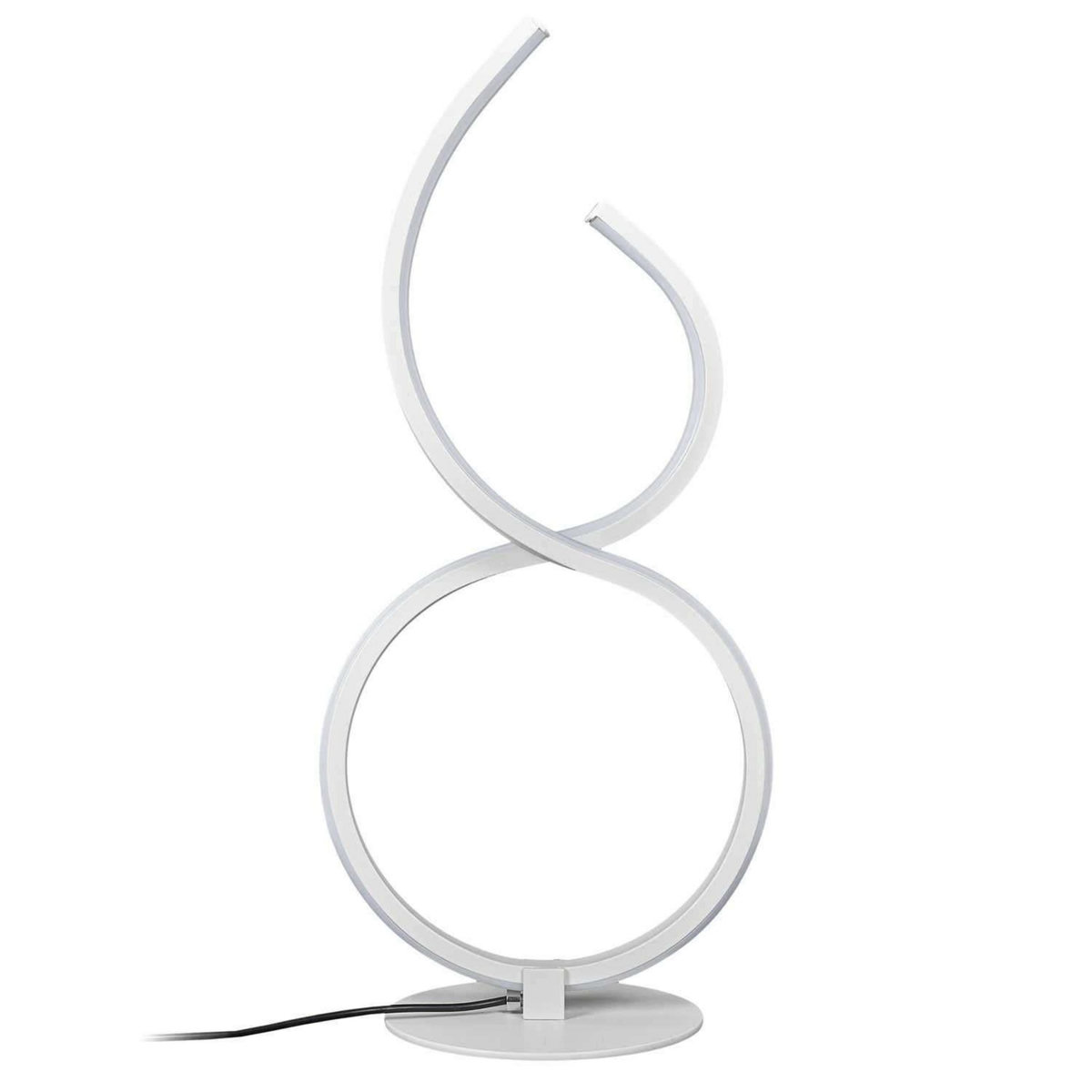 The Home Deco Factory Lampe led design à poser - Hauteur 36 cm - Blanc