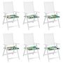 Voir la diapositive 4 : VIDAXL Coussins de chaise de jardin lot de 6 multicolore 40x40x3 cm