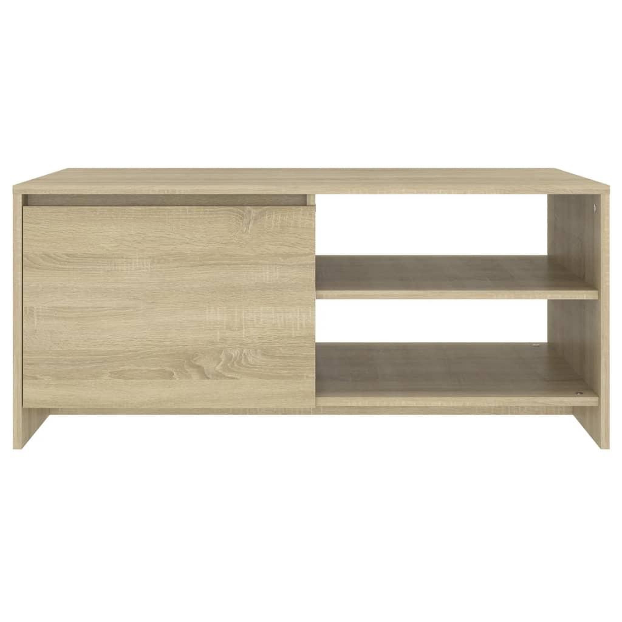 Voir la diapositive 5 : VIDAXL Table basse chene sonoma 102x50x45 cm bois d'ingenierie