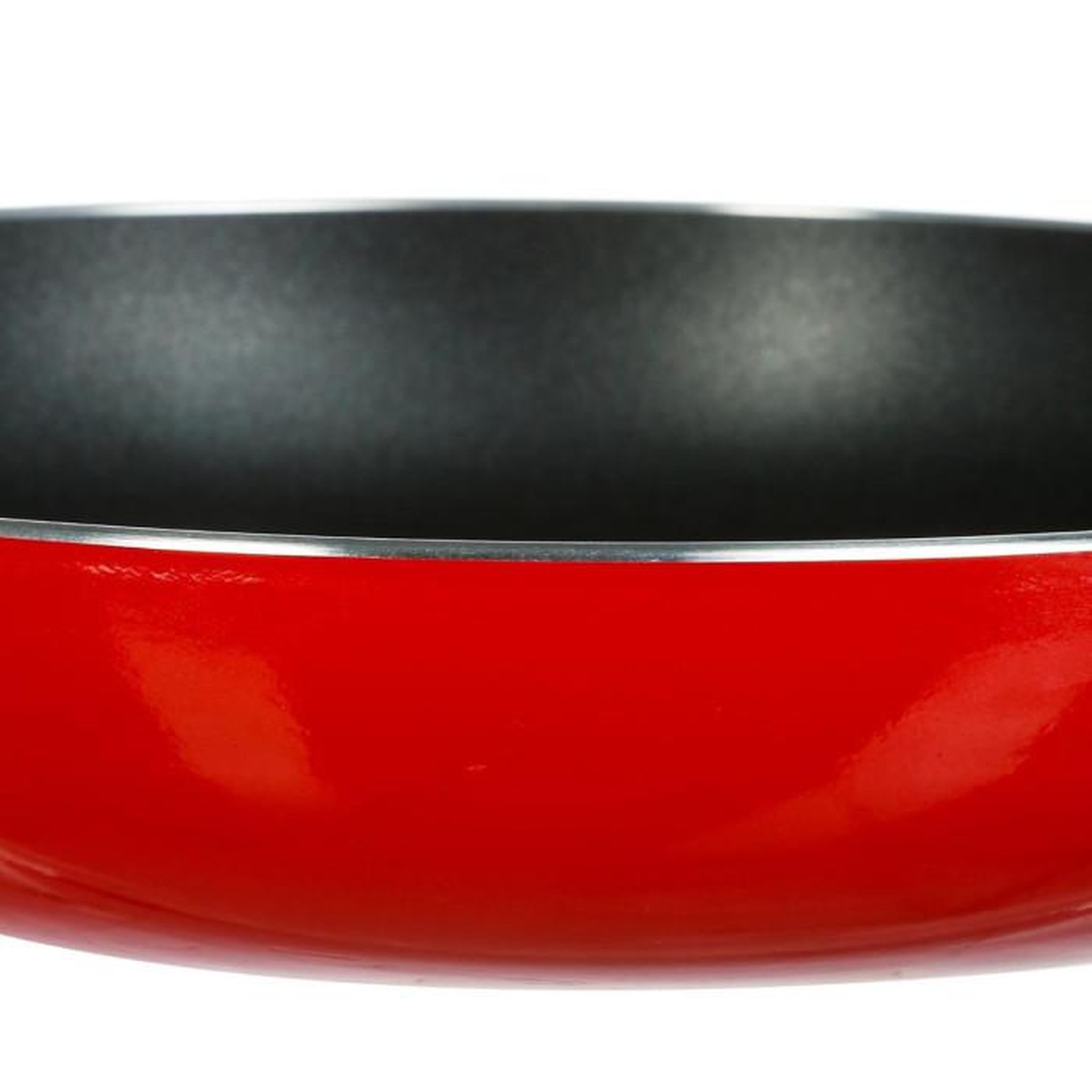 Voir la diapositive 2 : FIVE Poêle en Aluminium  Essentielle  24cm Rouge