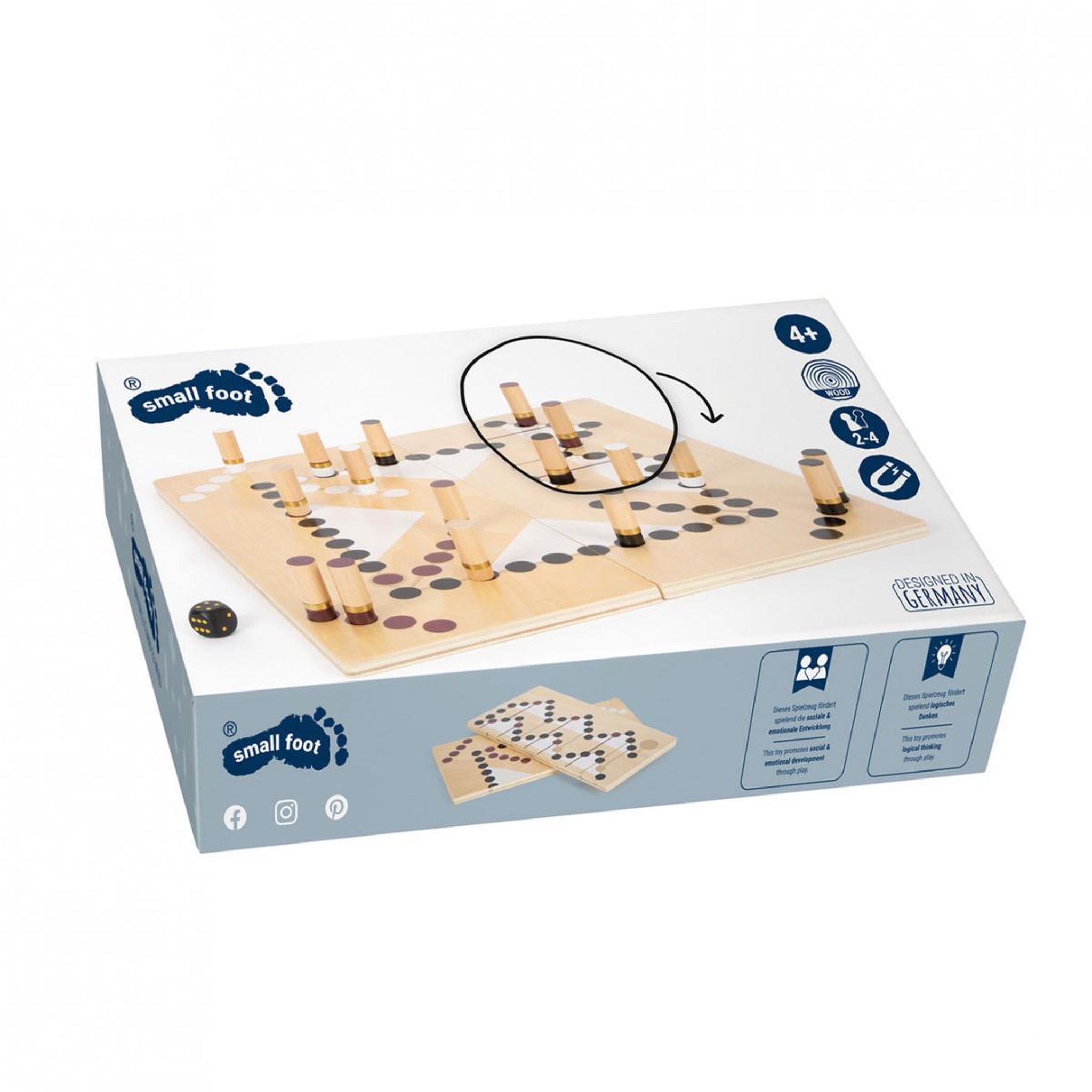 SMALLFOOT coffret 2 jeux : Ludo et Les echelles et les serpents