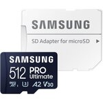 Samsung Carte Micro SD 512 Go Pro Ultimate avec adaptateur