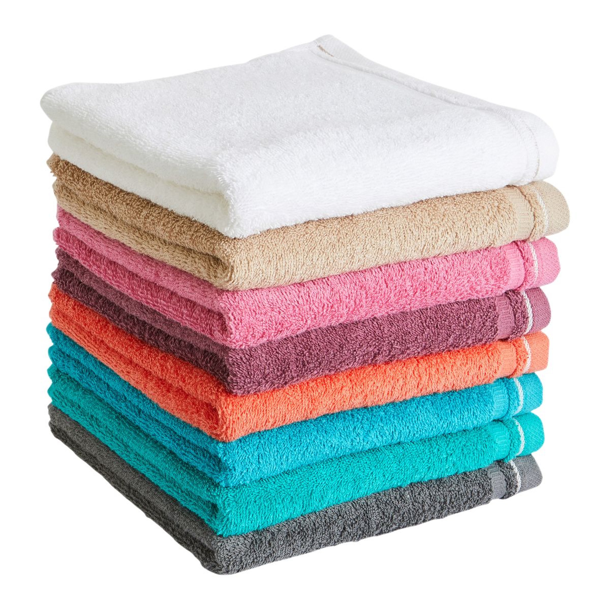 Voir la diapositive 3 : ACTUEL Drap de bain uni en coton 450 g/m²