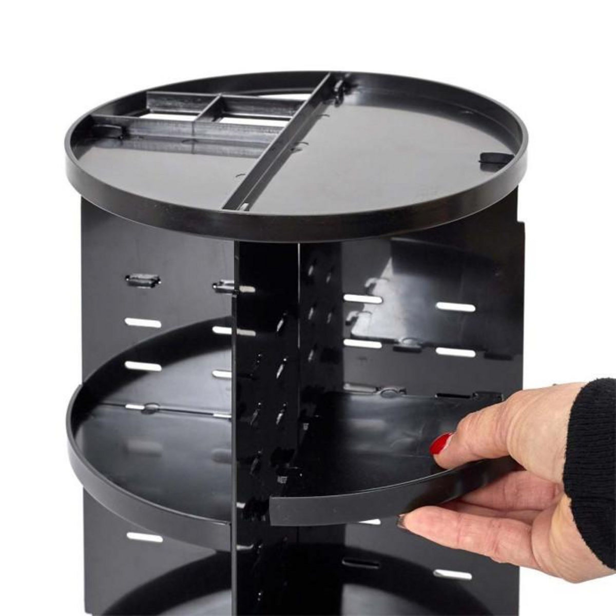 Paris Prix Carrousel de Maquillage  Rotation  30cm Noir