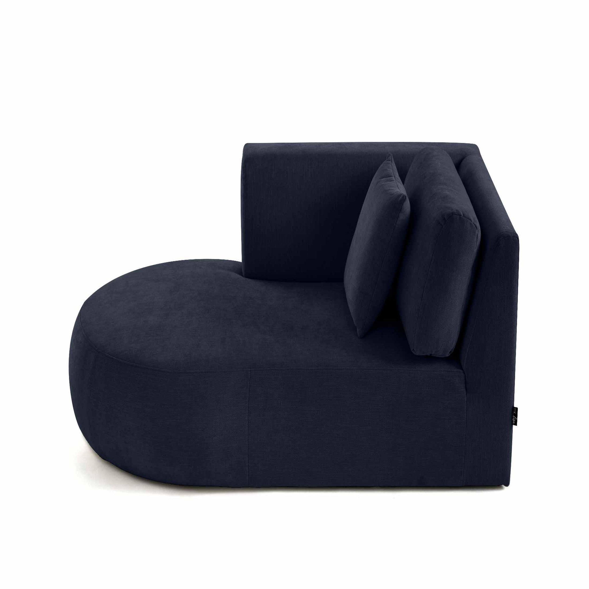 Voir la diapositive 6 : BEST MOBILIER Santorini - module d'assise méridienne gauche - en tissu texturé