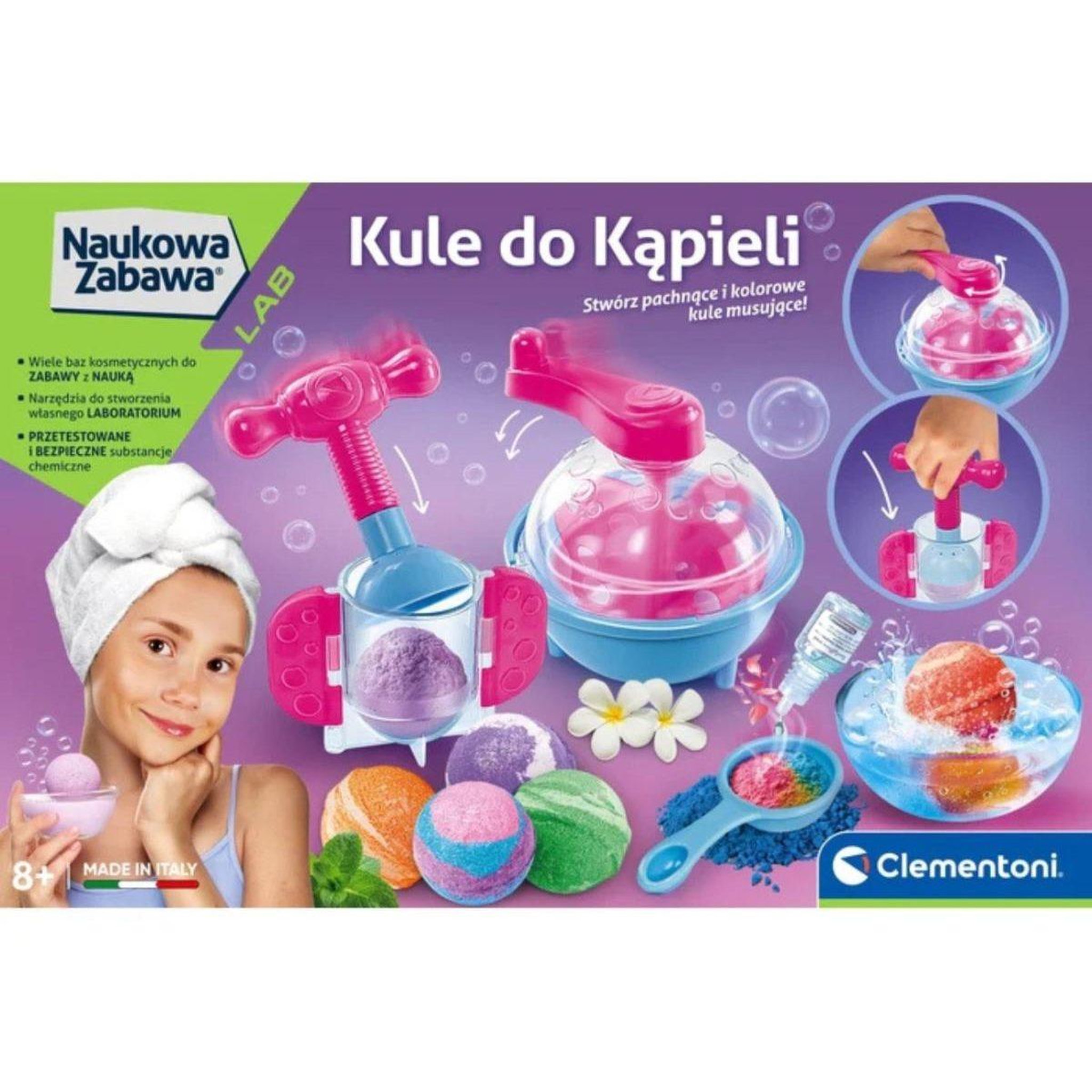Voir la diapositive 3 : CLEMENTONI Coffret scientifique  50397 science  and  jeu - boules de bain effervescentes
