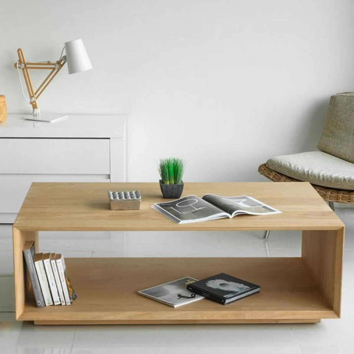 Paris Prix Table Basse  Kubico  120cm Chêne Massif