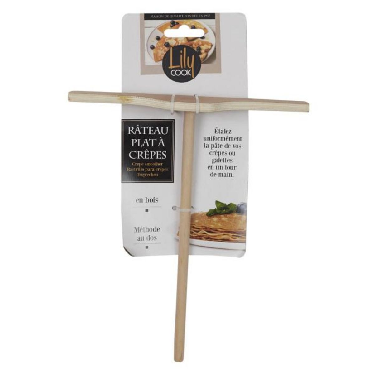 Paris Prix Râteau à Crêpes  Chandeleur  20cm Naturel