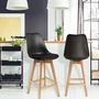 Voir la diapositive 5 : The Home Deco Factory Tabouret de bar en bois scandinave Home Factory