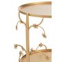 Voir la diapositive 2 : Paris Prix Table d'Appoint en Métal  Curama  49cm Or