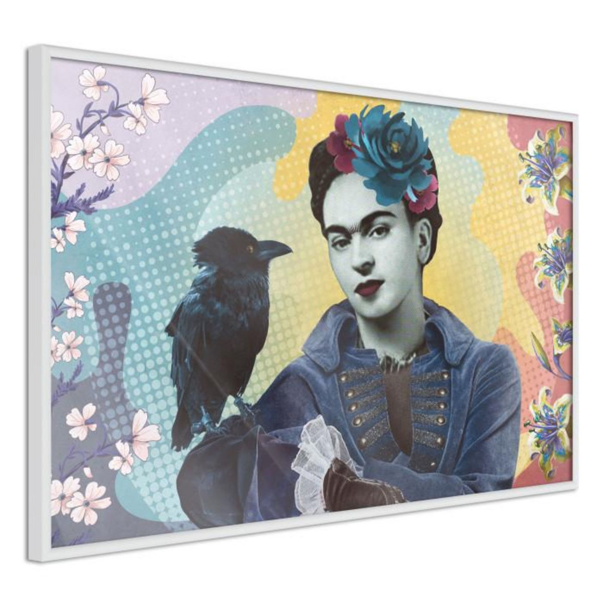 Paris Prix Affiche Murale Encadrée  Frida with a Raven