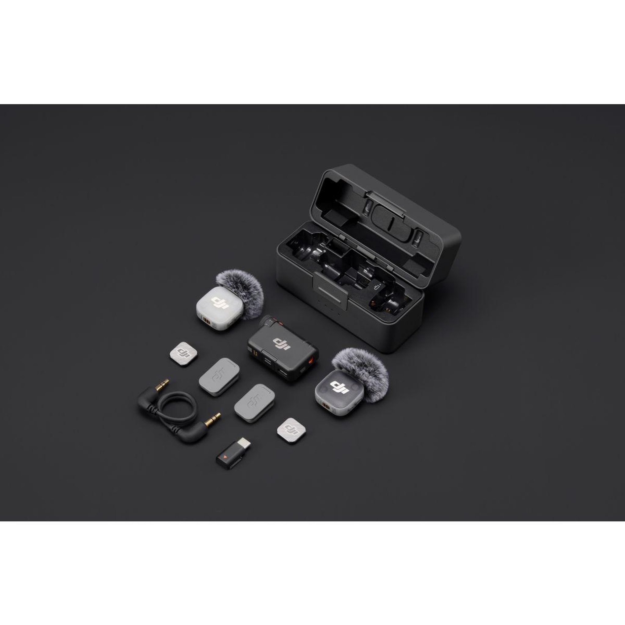 Voir la diapositive 3 : DJI Micro mic mini 2 (2 tx + 1 rx + charging case)