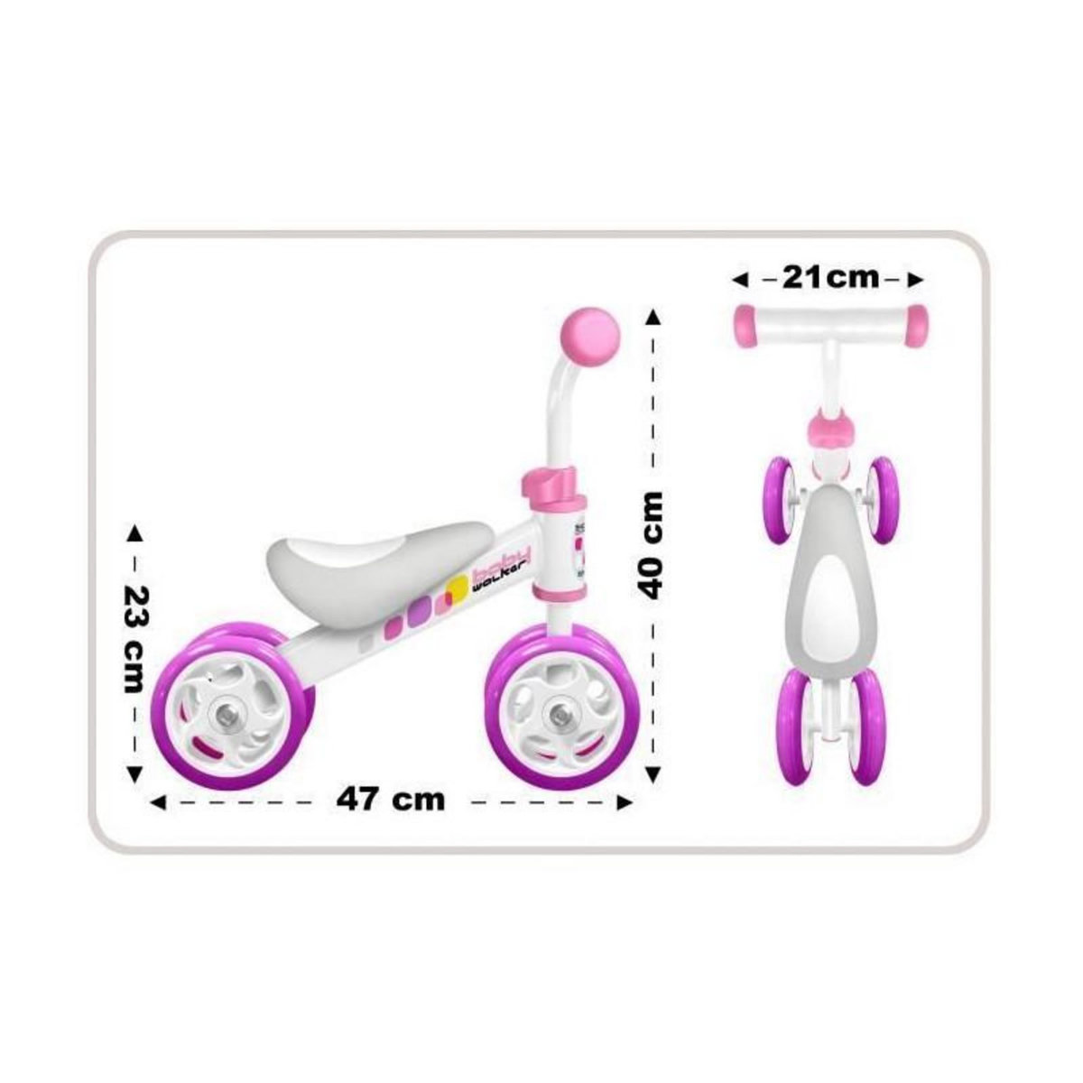 GENERIQUE MA PREMIERE DRAISIENNE BABY WALKER SKIDS CONTROL FILLE