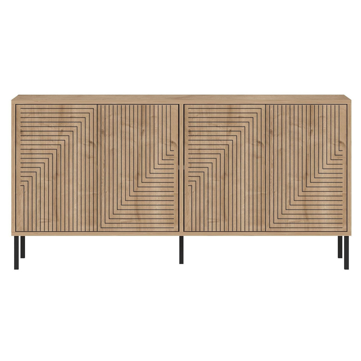 Habitat et Jardin Buffet en bois  Evolet  - 150 x 36 x 75 cm - Beige