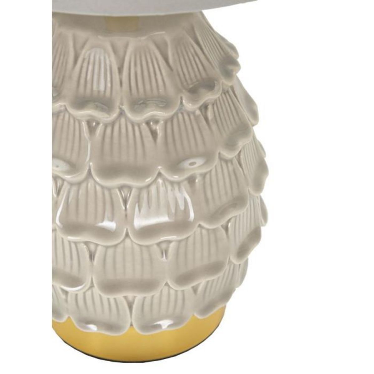 Paris Prix Lampe à Poser en Céramique  Pigny  30cm Crème