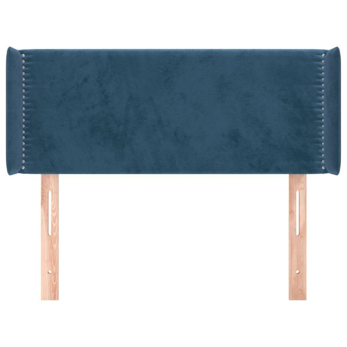 VIDAXL Tete de lit avec oreilles Bleu Fonce 83x16x78/88 cm Velours
